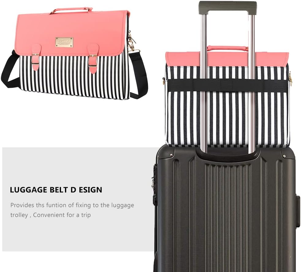 Big Sale Kamlui Laptop Bag 13.3 Inch - for Women Cute Carrying PU Leather Waterproof Computer Tote Briefcase Shoulder Messenger Laptop Sleeve Case for Macbook Pro Air HP Lenovo Dell