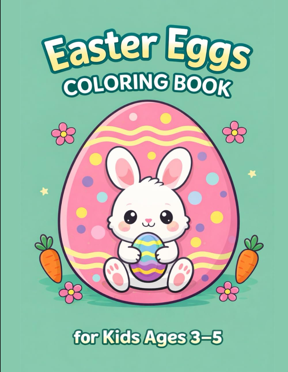 Easter Eggs Coloring Book for Kids Ages 3–5: Easy and Cute Easter Egg Coloring Pages for Toddlers and Preschoolers (Easter Time Books)