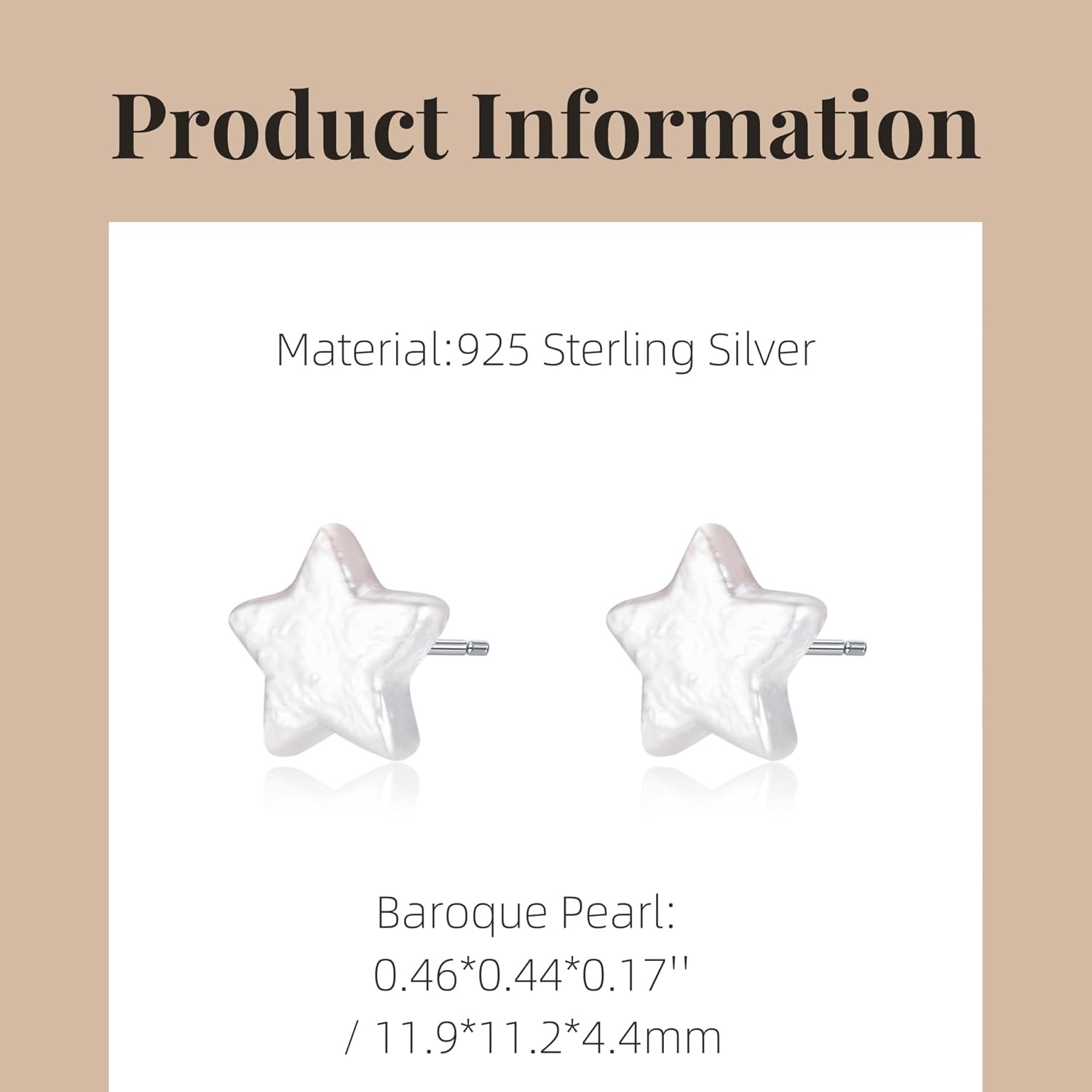 Natural Freshwater Pearl Stud Earrings for Women, Dainty Star/Lover Hear Charm Pendant Baroque Pearl Ear Jewelry Studs, Minimalist Gold Pearl Earrings Eardrop for Mom Lover Her - Image 2