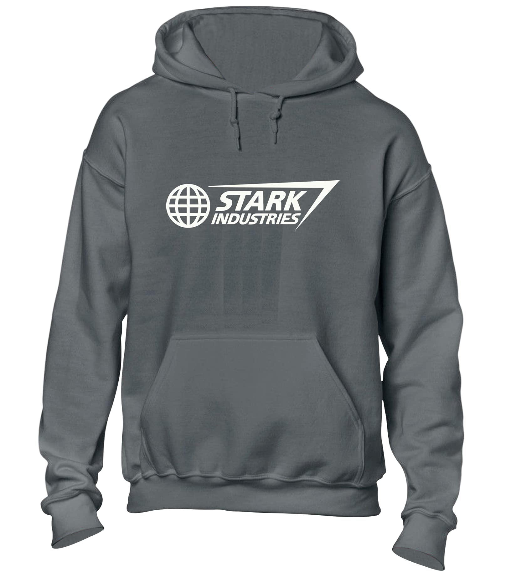 Crown Designs Men's Charcoal Stark Industries Super Hero Movie & Comic Book Fan Gift Unisex Hoodies For Wo & Teenagers - /Large