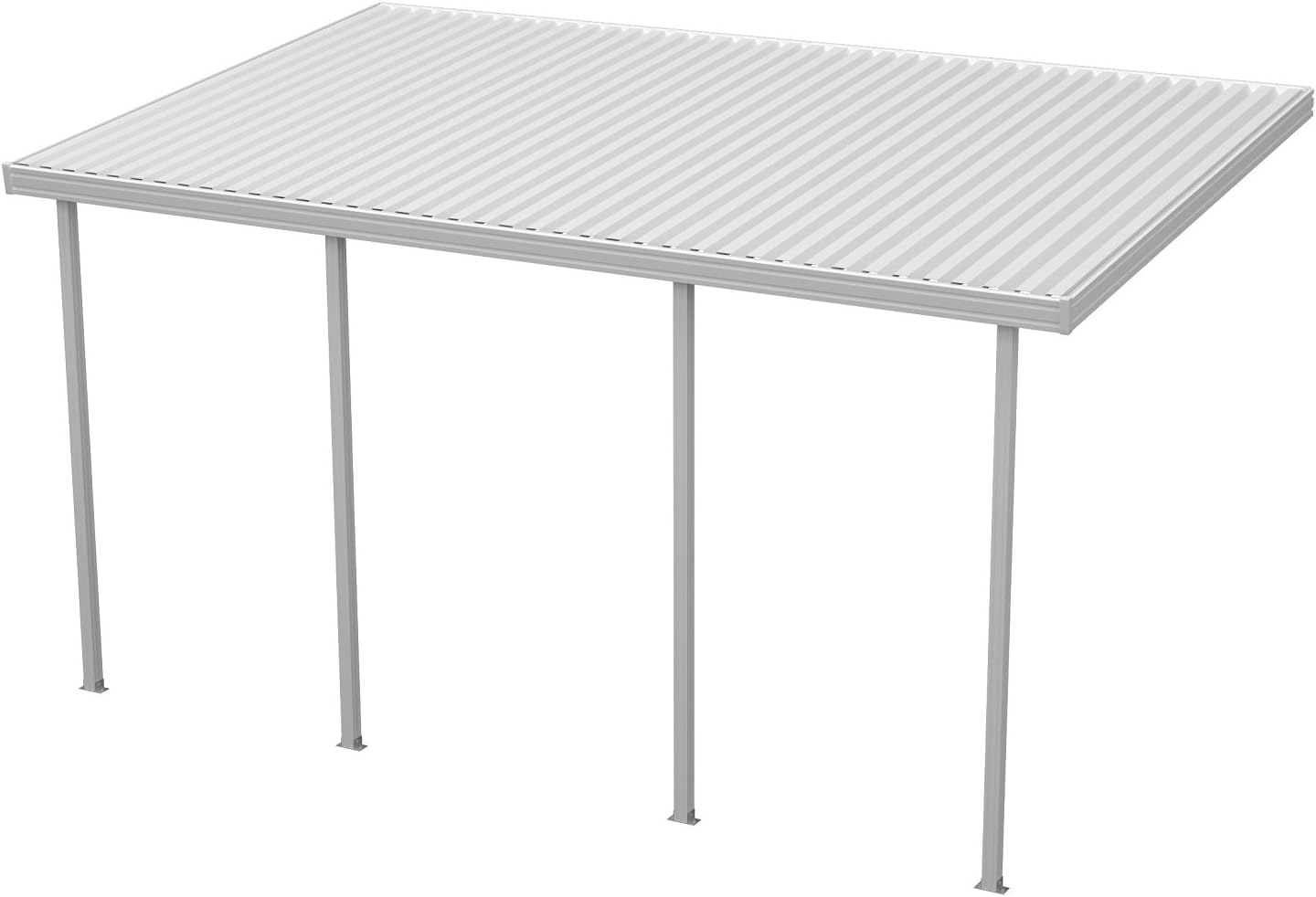 Heritage Patios 20 ft. W x 16 ft. D White Aluminum Patio Cover (4 Posts / 10 lb. Non-Snow Areas)