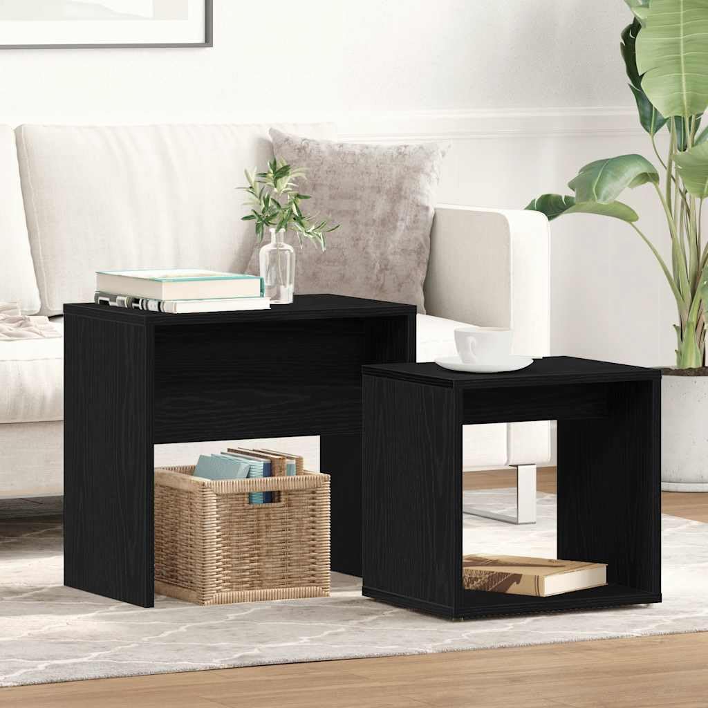 Tables basses gain de place avec plateau robuste et rangement ouvert