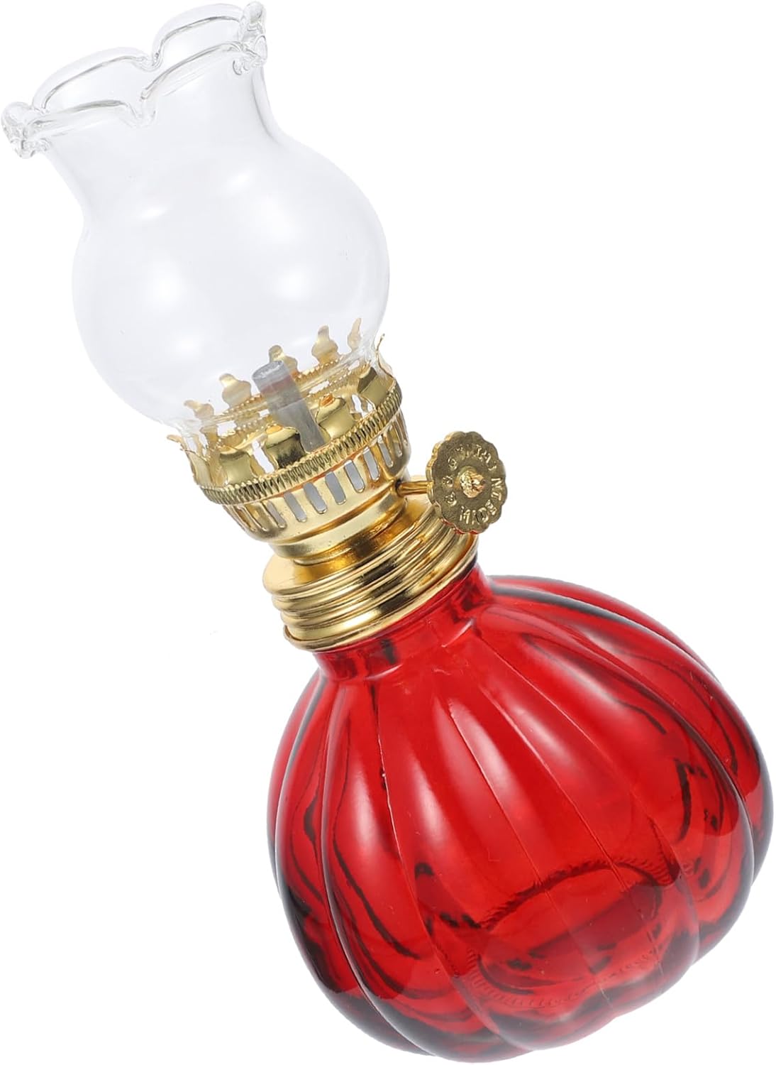 Vintage Glass Kerosene Oil Lantern for Indoor Use Decorative Chinese-Style Festival Atmosphere Lamp Safe and Clean Emergency Lighting for Weddings Anniversaries Balcony and Home