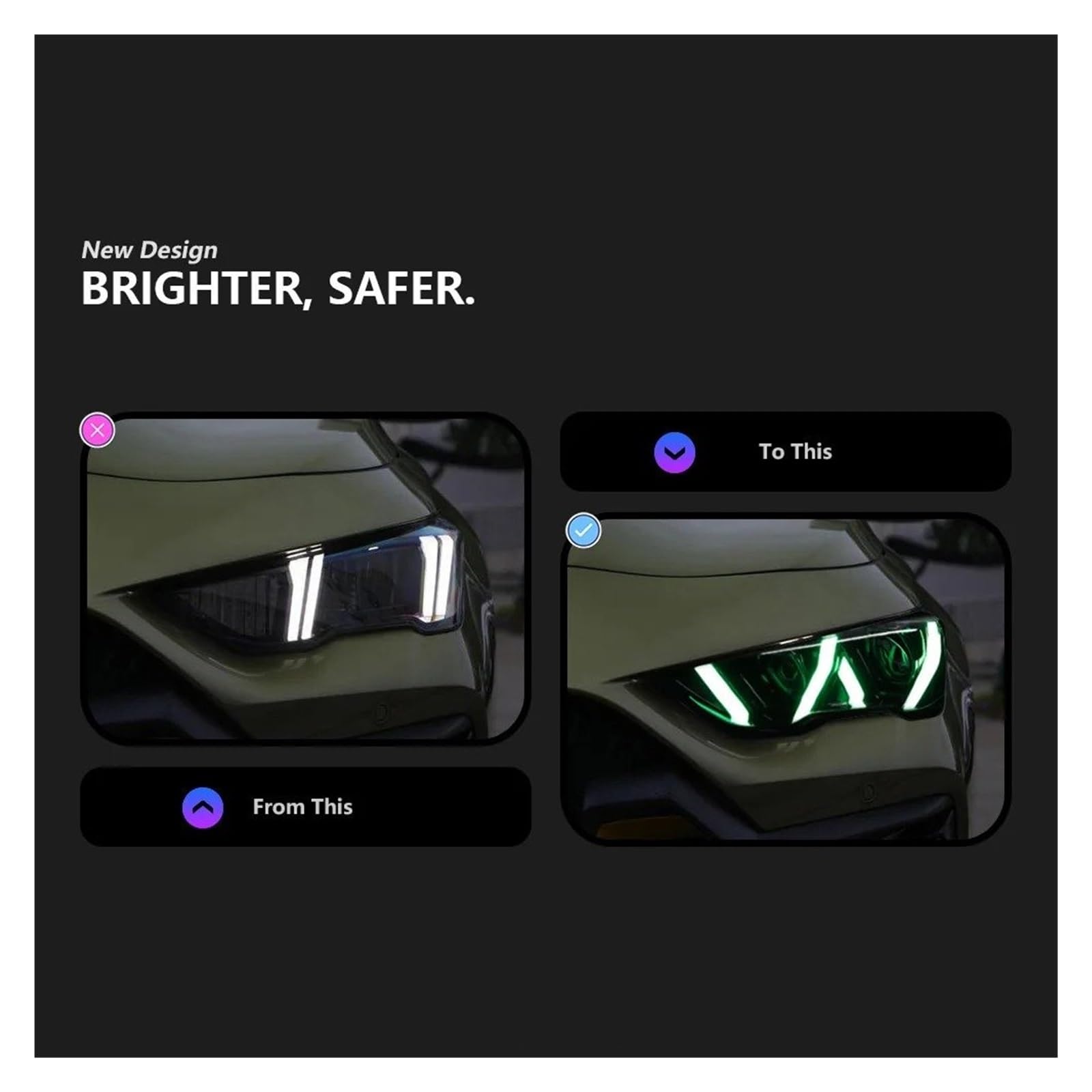 Fanale Anteriore Per Trumpchi Per Empow LED Headlight 2020-2024 Fari Anteriori Empow DRL Indicatori Direzione Abbaglianti Angel Eye Lente Proiettore