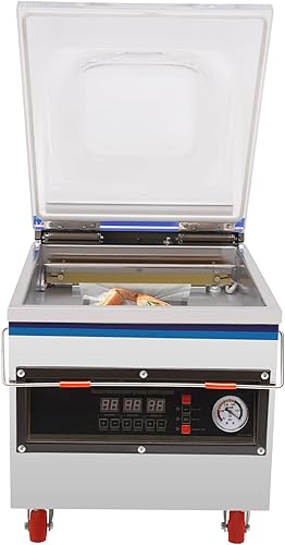 Máquina selladora al vacío automática de 360 W 110 V Grado comercial Inteligente Tiempo ajustable Máquina de envasado al vacío Controles táctiles