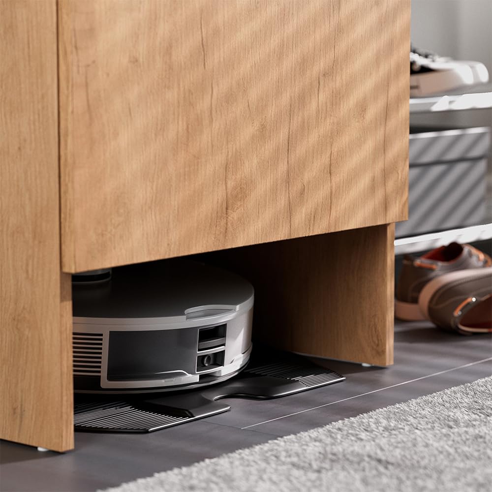 Vicco Armoire pour aspirateur Robot Dustin, Chêne de Force doré, 50x67.5cm avec 1 Porte, adapté au Rangement des ustensiles ménagers