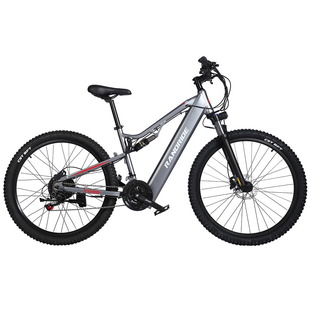 YG90 Bicicletta Elettrica Freno a Disco Idraulico Batteria Li-Ion 21 Velocità Telaio in Lega di Alluminio Bicicletta Assistenza