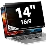 ANTOGOO V 2 Pack (1920x1080) Display 14 Inch Laptop Privacy Screen 16:9, Anti Blue Light Glare & Anti Scratch Computer Privacy Shield, Not for 14