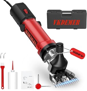 Electric Sheep Shears,600W Upgraded Professional Sheep Clippers,6 Speed Heavy Duty Shearing Clipper,13-Teeth Animal Grooming Clippers for Sheep Alpacas Goats and Thick Coat Animals