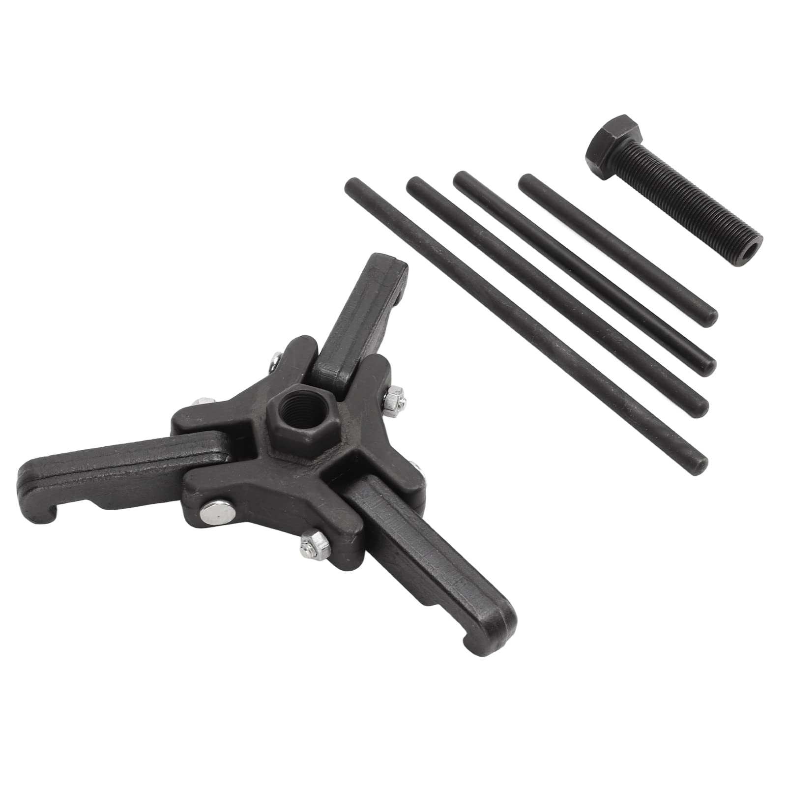 Juego de Extractores de Equilibrador Armónico, Herramienta de Reparación de Motor de Extractor de Acero Al Carbono, 6 Piezas, Kit de Extractor de Polea de Amortiguador Armónico, Herramientas de Repara