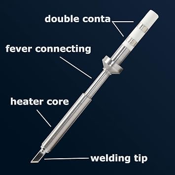 5PCS Soldering Iron Tips,TS100 Series Rapid Heating Replacement Tip for Pinecil TS100 | TS101 Soldering Iron,Easy to Instal Solder Accessories