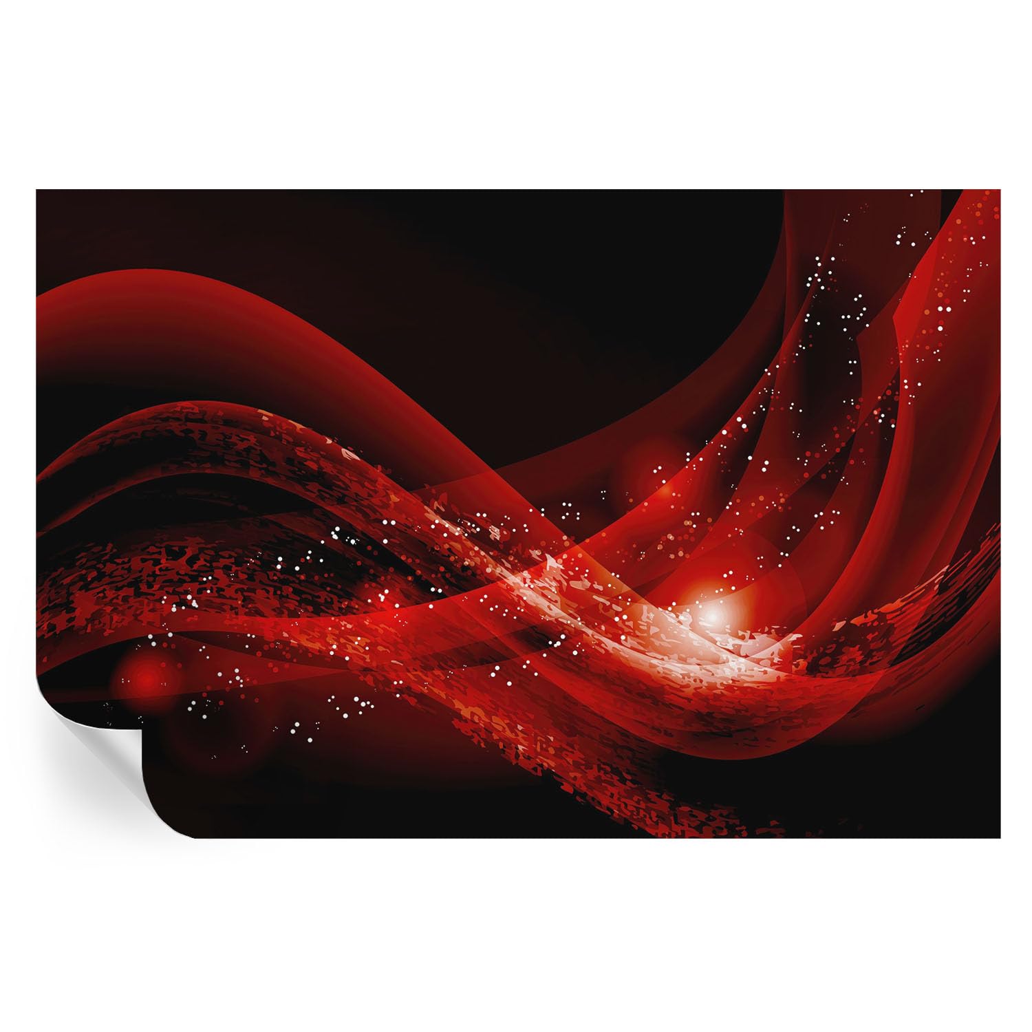 Vinilos decorativos Vórtice Rojo 104x70 y papel autoadhesivo para paredes de entrada