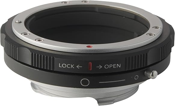 Lens Mount Adapter Ring with Aperture Control Ring Compatible with Nikon F Lens to Leica M Camera