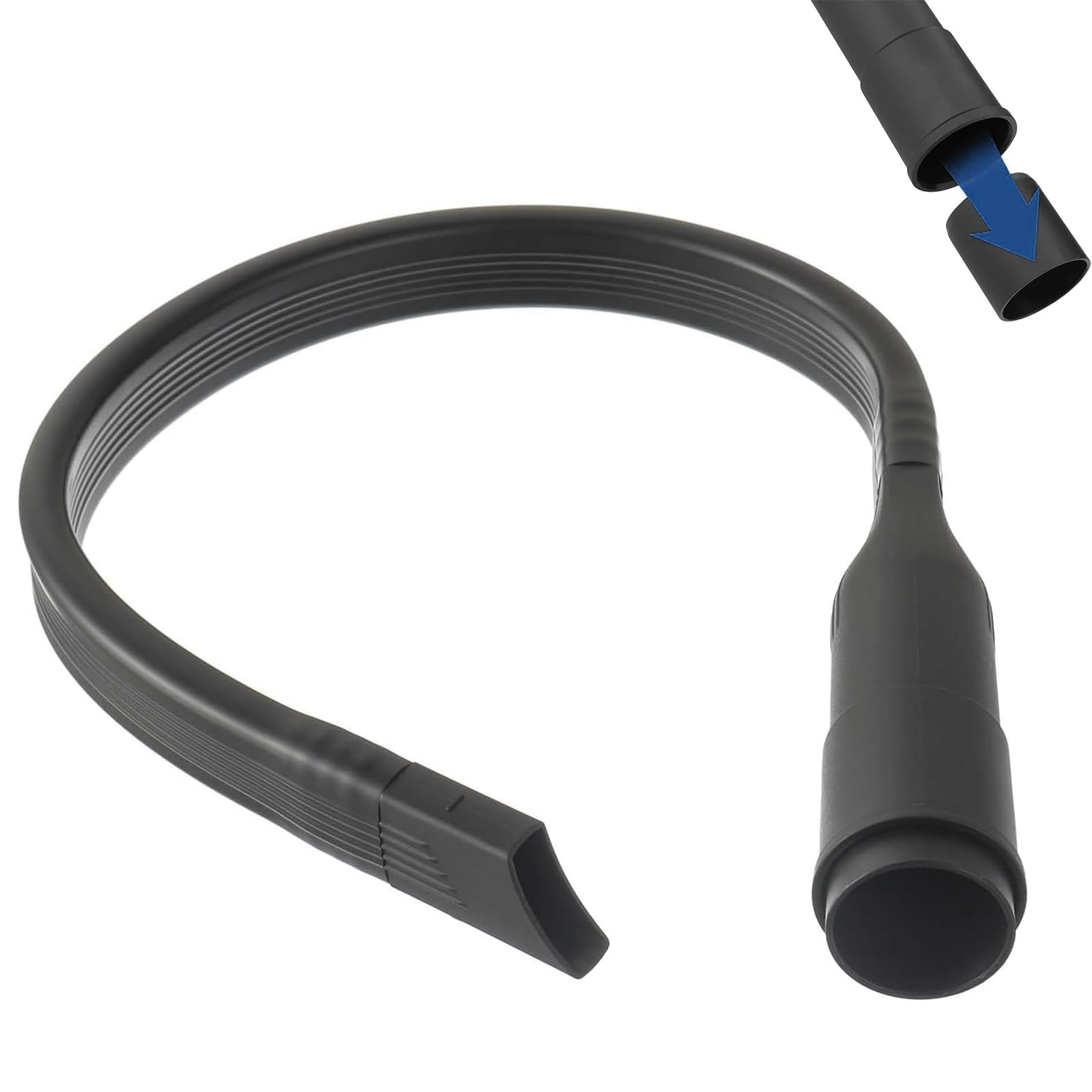 Mruvtc Black Extra Long Flexible Crevice Tool, For Hoover Crevice Nozzle Tool, 35/32Mm Connection, Universal Vacuum Cleaner Attachment