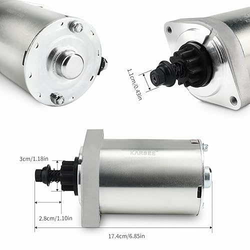 Miniatura 4 de KARSEE Motor de arranque FR651V 21163-0711 compatible con Kawasaki FR691V FR730V FH491V FS481V FS541V FS600V FS604V 21163-0711 21163-7035 21163-0714