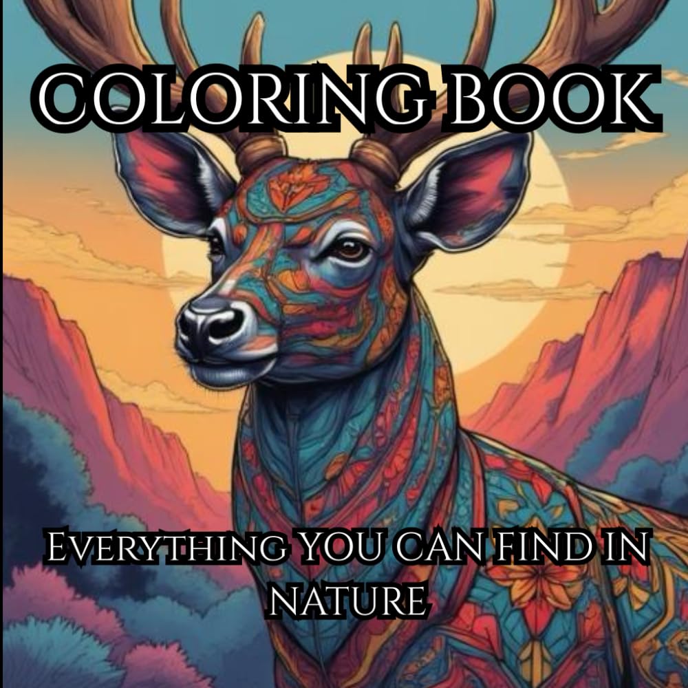 Earth And Fur: Adult Coloring Book: Relax And Unwind In The Beauty Of Nature