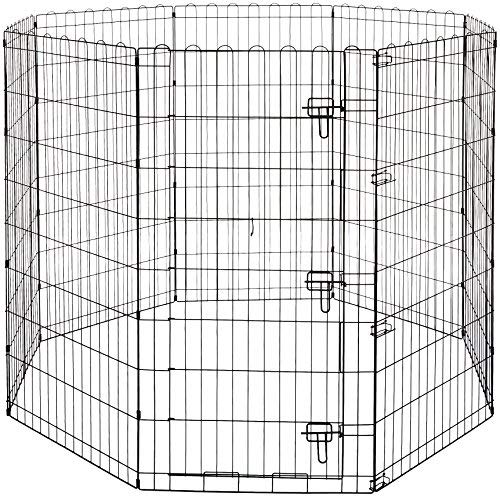 Pet Believe Foldable Metal Pet Dog Exercise Fence Pen with Gate - 30 x 30 Inches. (B08CRGD93X) Amazon Price History, Amazon Price Tracker