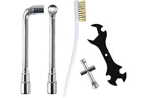 6mm 7mm L-Shaped Hexagonal Wrench Tool for Mk8 Ender 3 Nozzle with Toothbrush