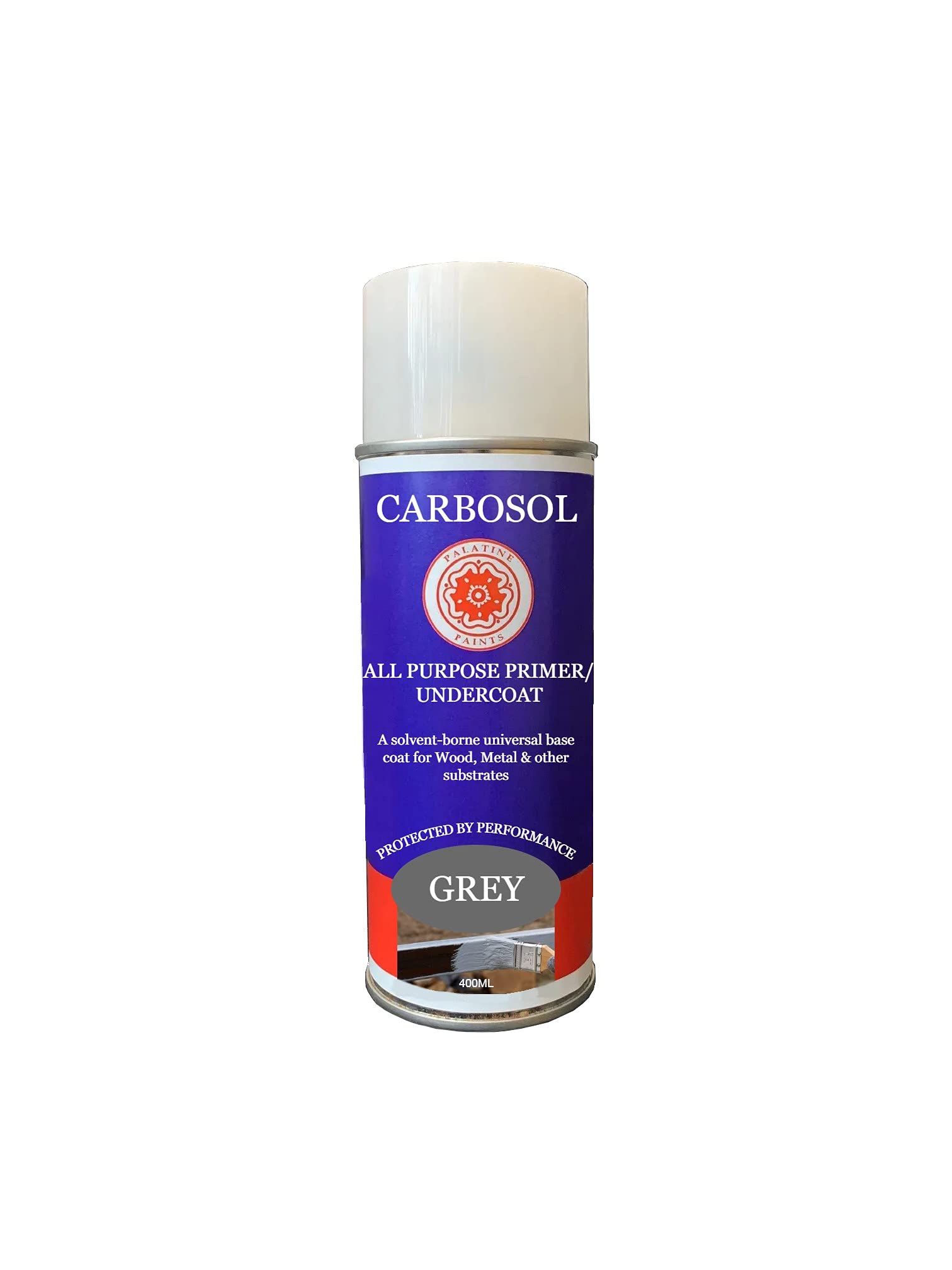 Palatine PaintsProtected By Performance High Build Primer/Undercoat Aerosol Spray 400ml (Grey)