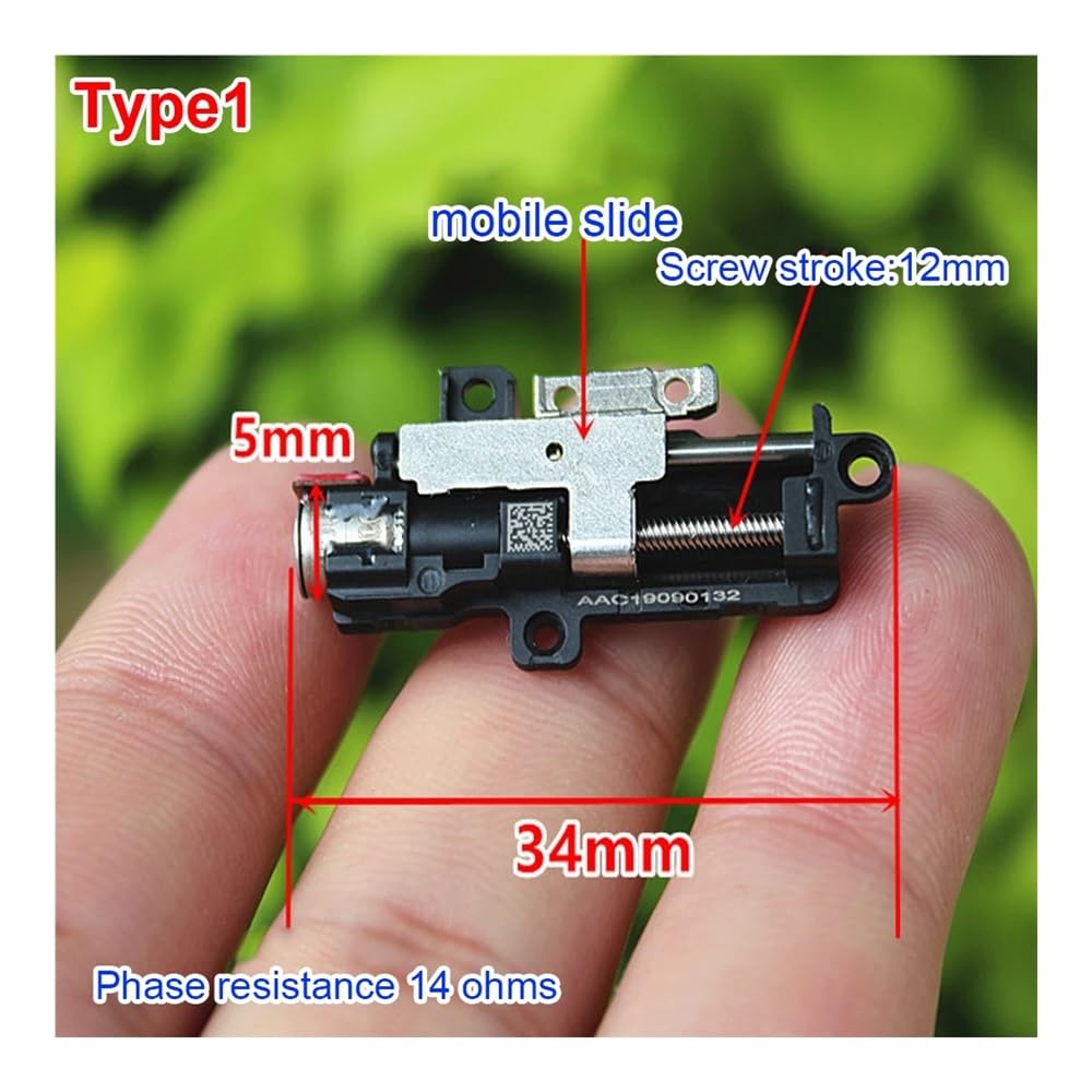 POWTAXBJGD DC5V Screw Slide Stepper Electronic Starter Precision Planetary Deceleration Lift Electronic Starter Push Rod Electronic Starter Long Linear Actuator(Type 2)