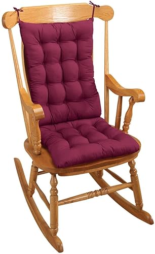 Juego de cojín para mecedora Rojo
