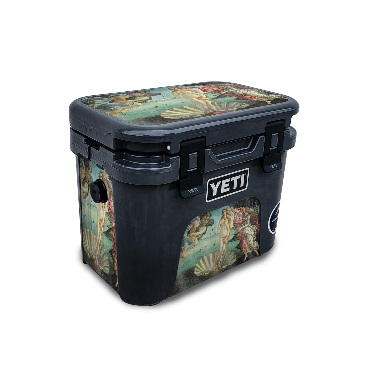 Glossy Glitter Skin Compatible with Yeti Roadie 15 Hard Cooler - Birth of Venus - Premium 3M Vinyl Protective Wrap Decal Cover - Easy to Apply | Crafted in The USA by MightySkins