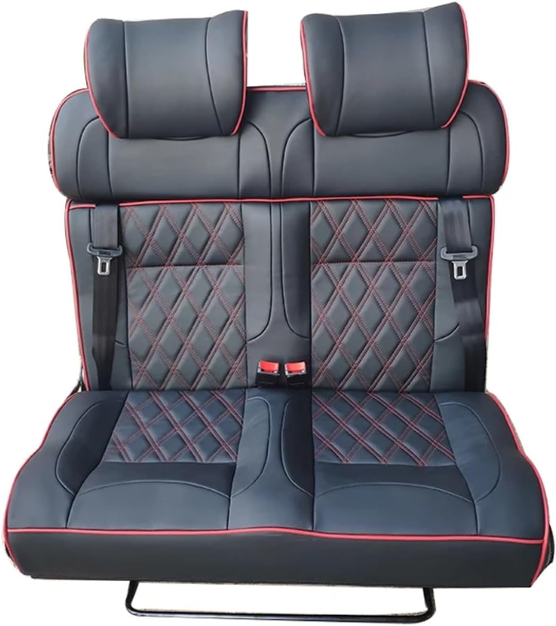 Custom Caravan Folding Double-Person Leather Car Seat Bed Campervan Supplies Adjustable For RV Motorhomes Camper Van