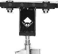 Vista 5 de Tambourine Half Moon Tambourine Cencerro, Drum Mounted Tambourine Bulk Hi Hat Tambourine Metal Jingles Musical Percussion Instrument with Mounting