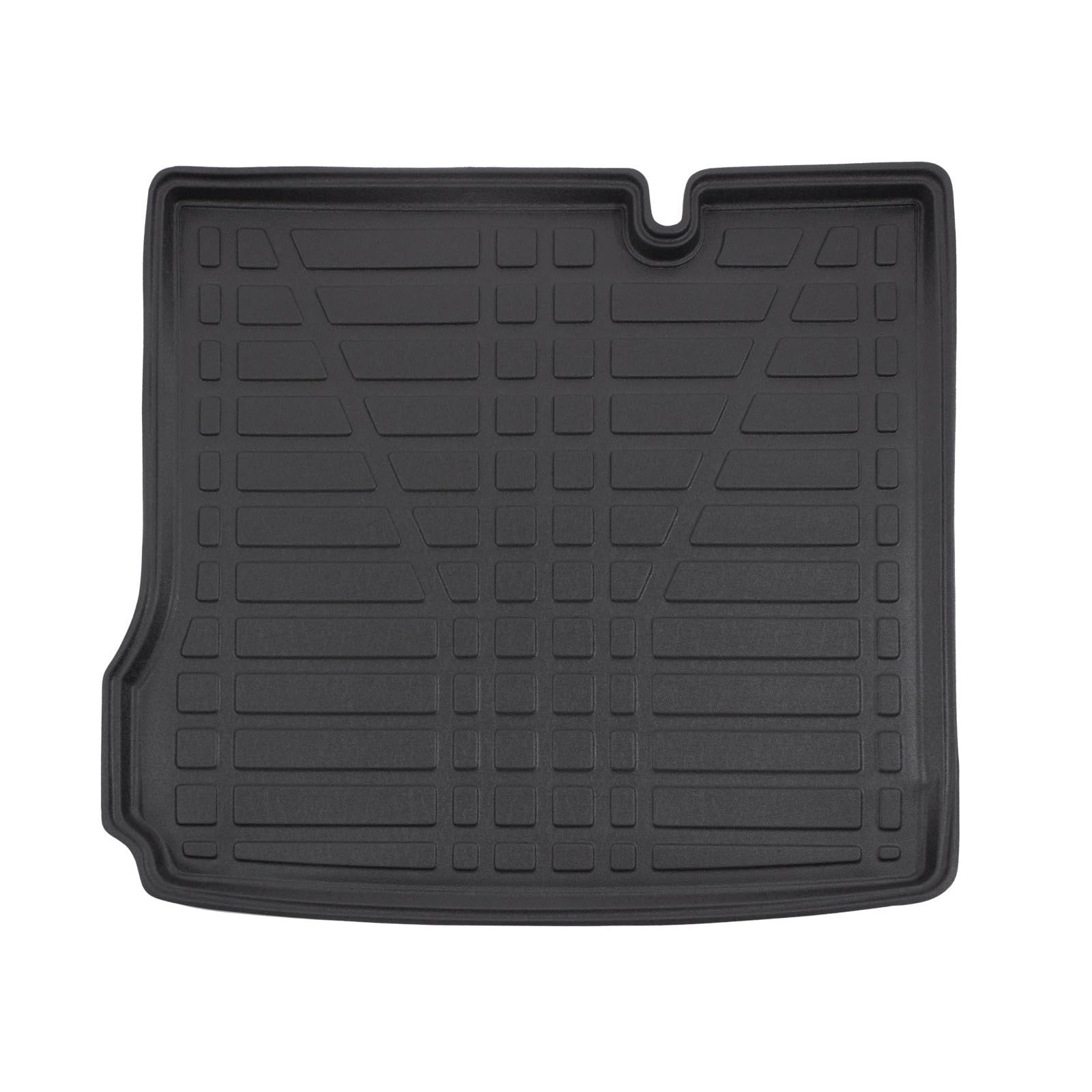 SCOUTT Tapis De Coffre sur Mesure pour Dacia Duster 2WD 2018-2021, Noir, Antidérapant, Bord Haut, Toutes Saisons