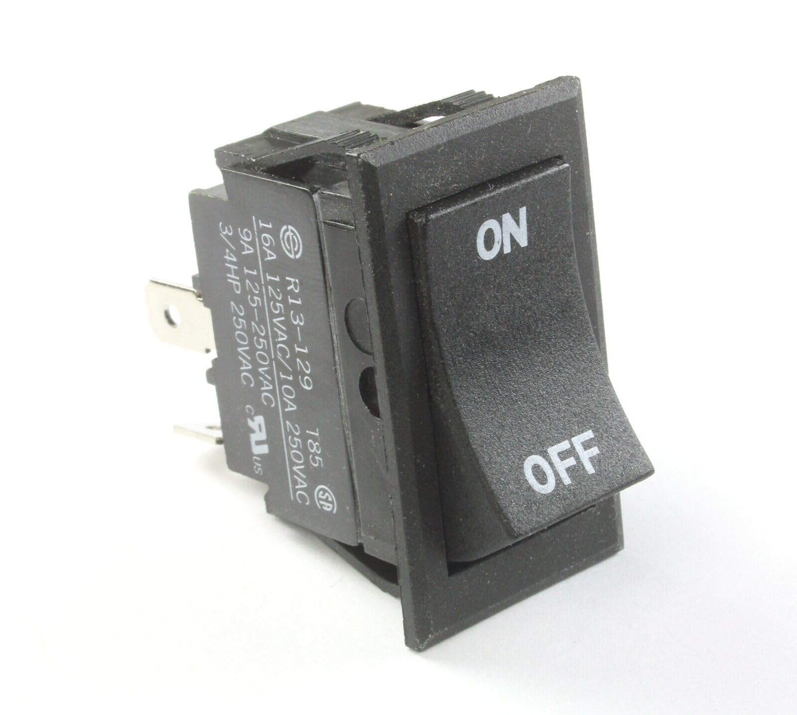 MAINTAINED Rocker Switch ON/Off SPST 9A 250Vac 16A 125Vac, 3/4 HP MAINTAINED Rocker Switch ON/Off SPST 9A 250Vac 16A 125Vac, 3/4 HP