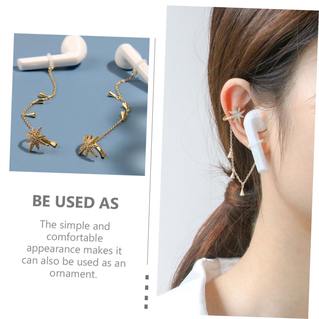 Hemobllo 5pares Cadena Antipérdida Para Auriculares Inalámbricos Soporte Ligero y Portátil Para Ejercicio Compatible Auriculares De Varios Modelos Para Actividades Deportivas