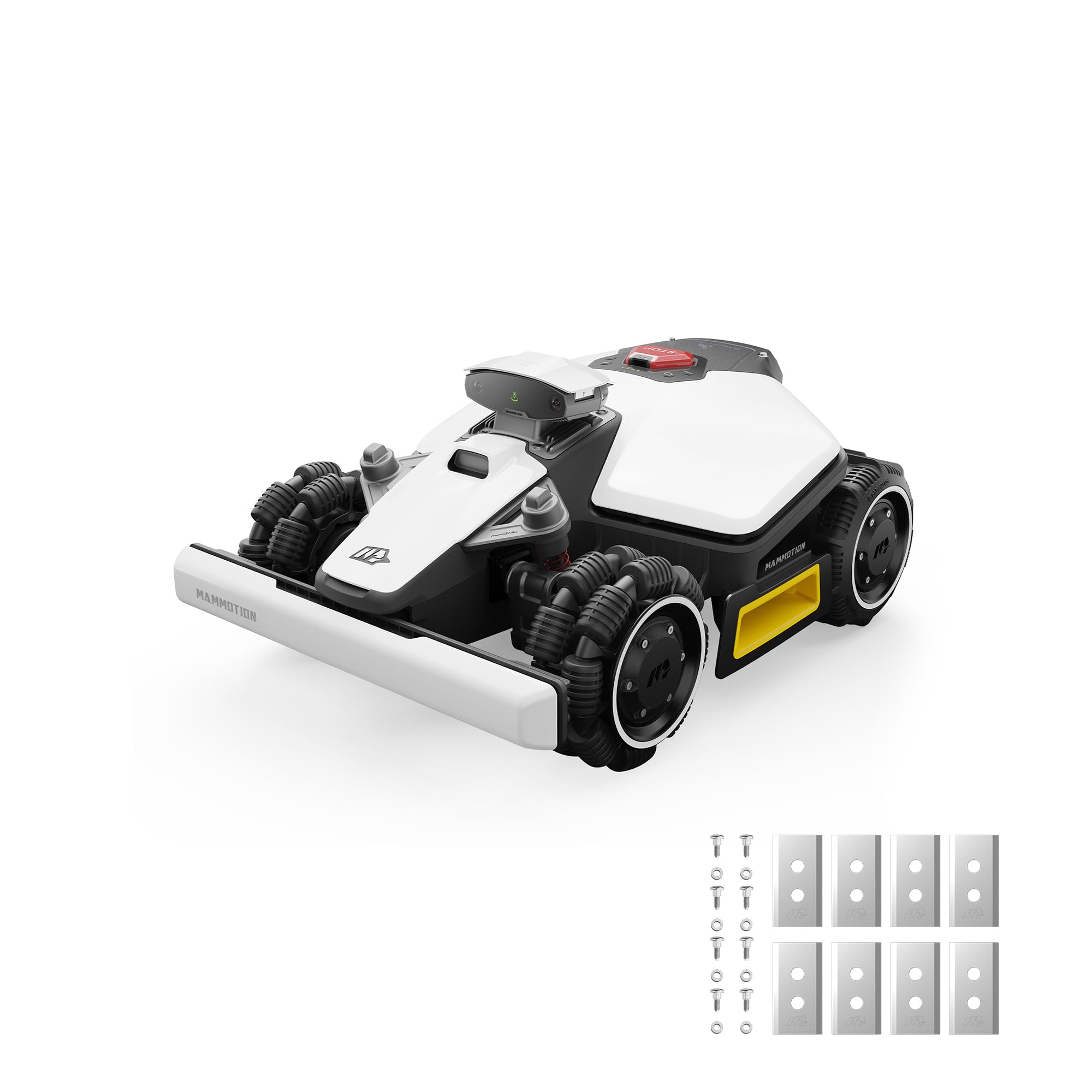 Mammotion LUBA mini AWD 800 Robot Lawn Mower with Blades, Mowing 0.2 Acre, All-Wheel-Drive for 80% Slope, UltraSense AI Vision+RTK Auto-Mapping, Cutting Height 0.8"-2.6"