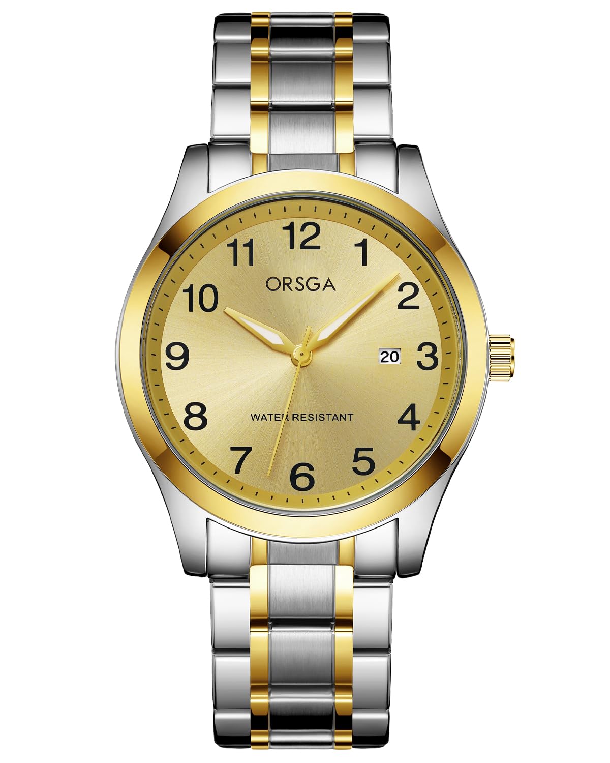 CIVO Orologio Uomo Acciaio Analogico Orologio da Polso Elegante Data Impermeable Luminoso Orologio da Uomo Classico Business Quarzo Orologi, Regalo Uomo