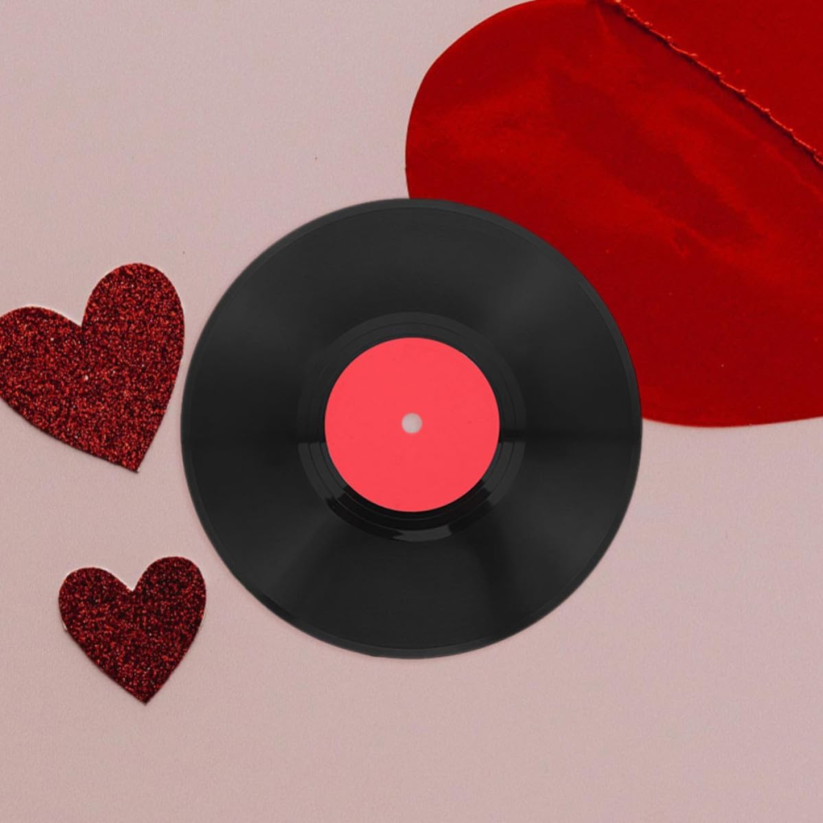 Retro Record 2pcs Plastic Wall Hanging Decoration Xmas Vintage Black image 4