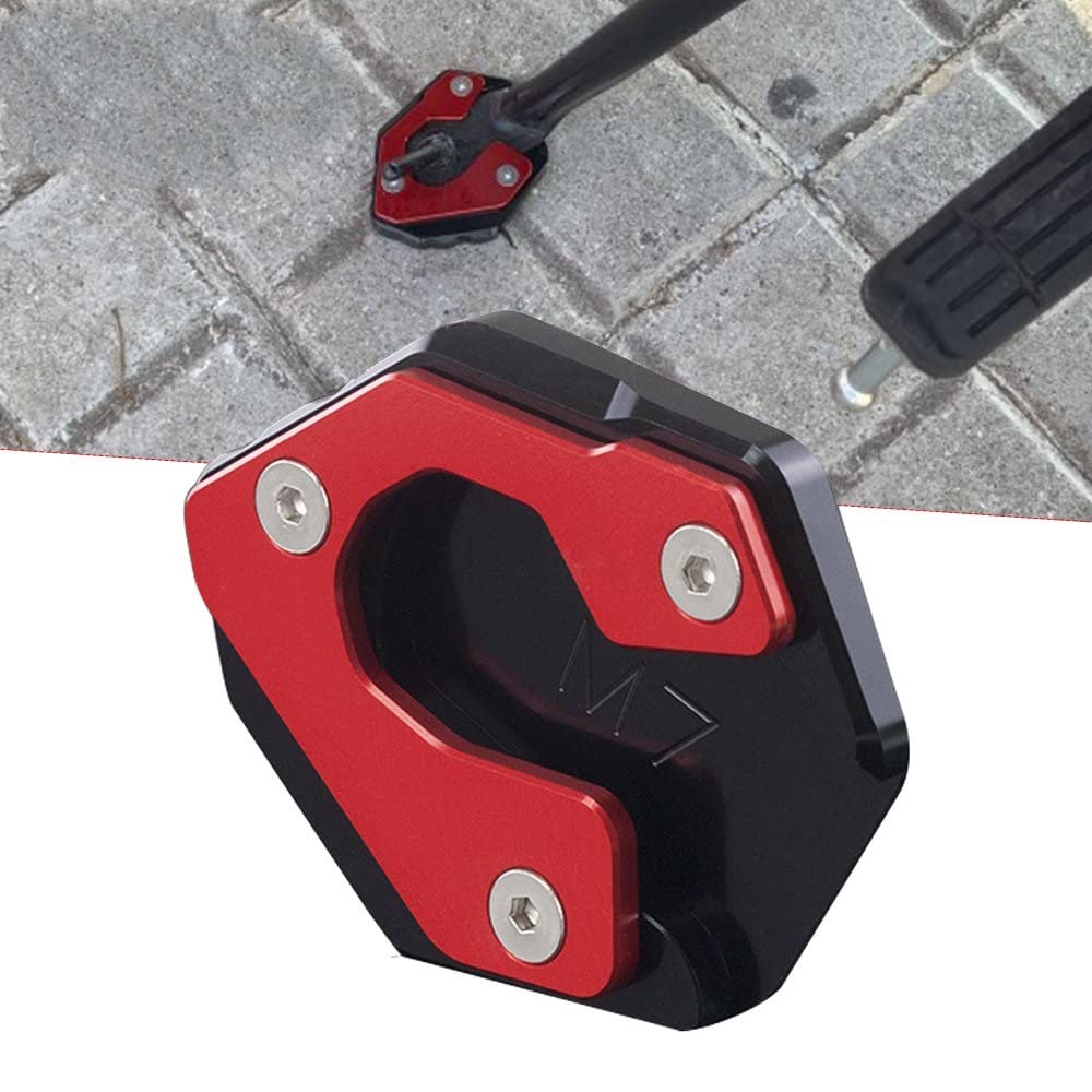 Piastra Allargatrice Per Cavalletto Laterale Moto, In Alluminio CNC, Per Yamaha MT07 2014-2018, Nera