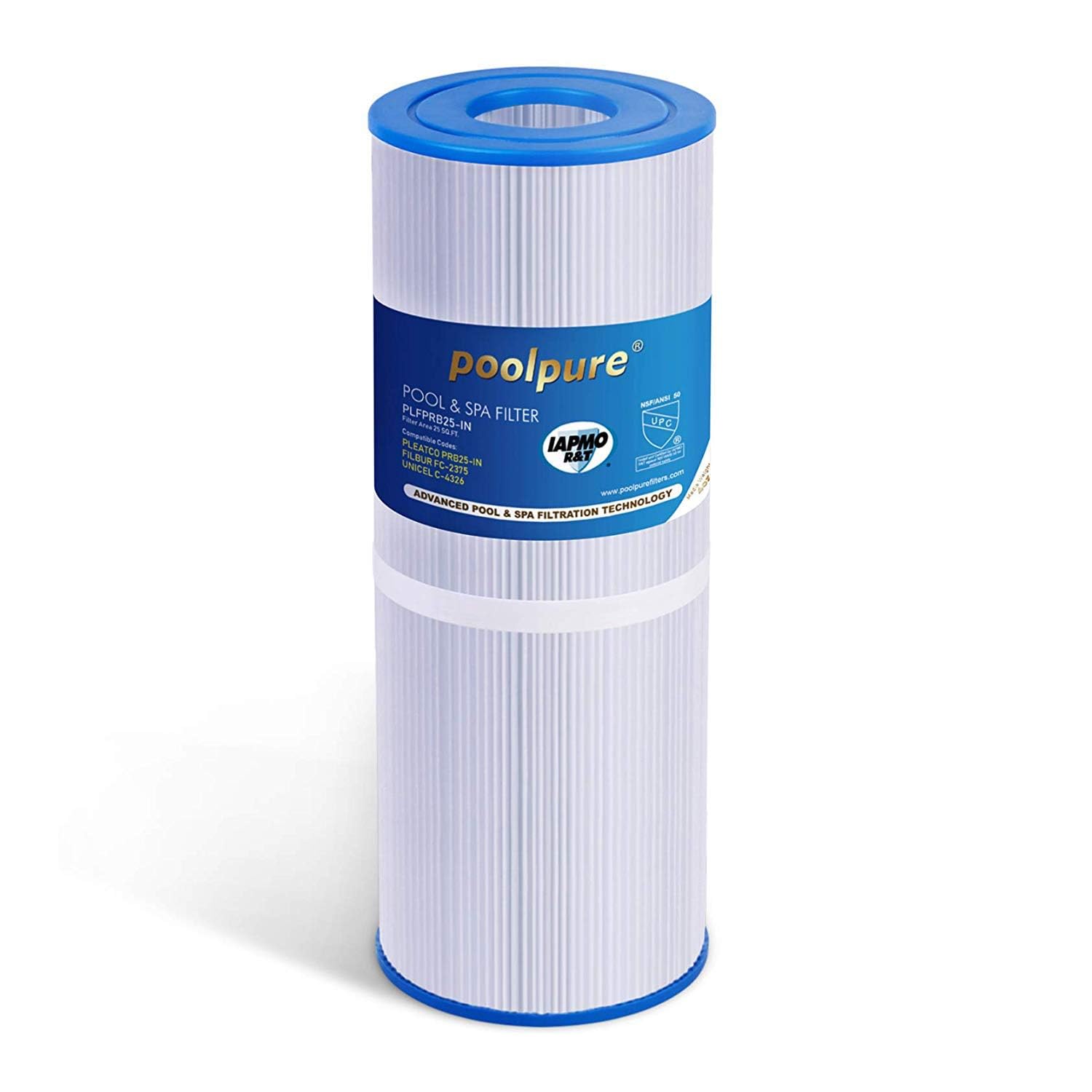 POOLPURE Spa Filters for Hot Tub replacement for Unicel C-4326, Filbur FC-2375, Pleatco PRB251N (invoice available)
