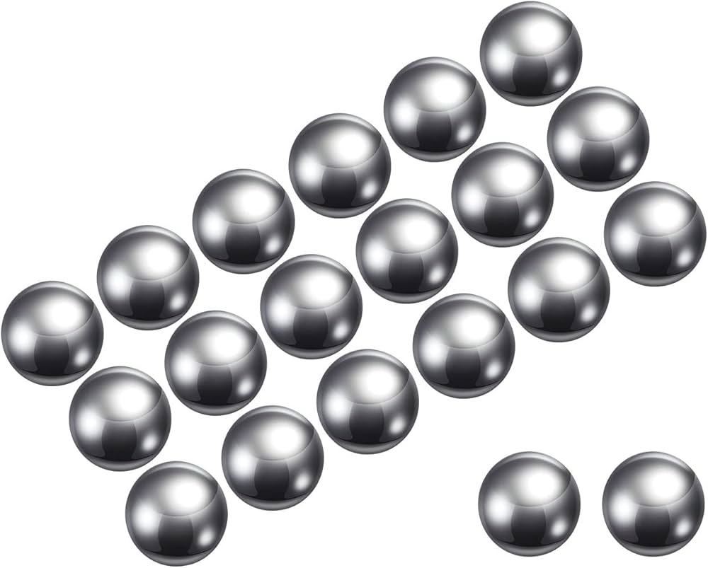 QUARKZMAN Sfere Cuscinetto In Acciaio Inox 316L - 120 Pezzi Diametro 1/8", Precisione Per Manutenzione E Fai Da Te