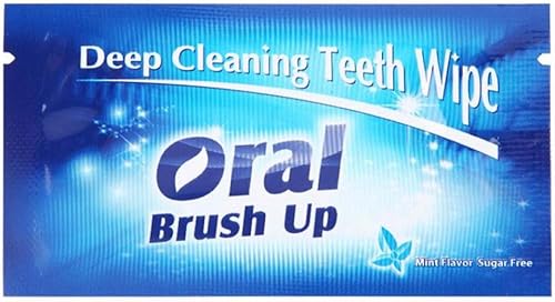 Miniatura 5 de 50 toallitas desechables, toallitas de cepillado oral, toallitas con sabor a menta para limpieza oral, uso de cuidado bucal