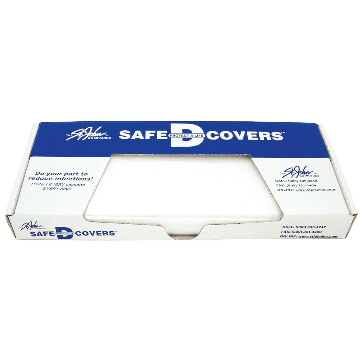 PDC Healthcare DCCNC18 Safe-D-Covers Easy-Slide Disposable Cassette Cover, No Closure, 17" Length, 14" Width, Pack of 100