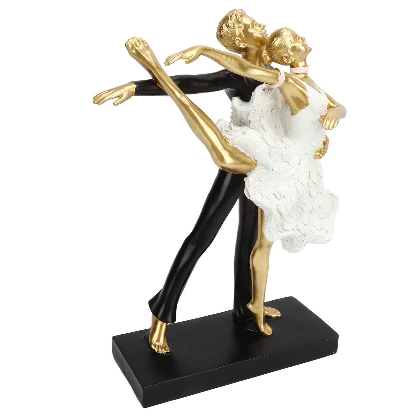 Produktbild von Powerwill Dekofigur Keramik Paar Statuen Für Wohnkultur, Umarmung Paar Figuren 2 St Fuer Wohnzimmer Schlafzimmer Buero Schwarz Weiss Moderne Romantische Skulpturen Deko S0dbm07e