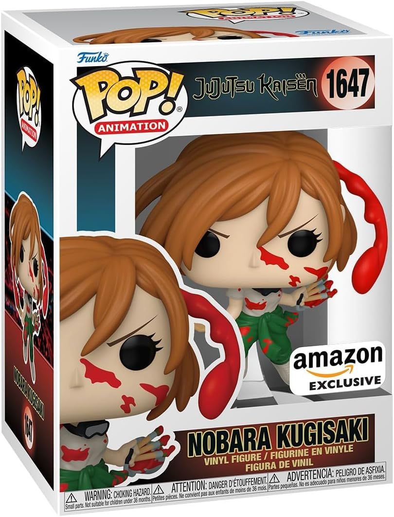 POP! Animación: Jujutsu Kaisen - Nobara Kugisaki (con bote de pintura) #1647 Exclusivo incluido con caja protectora compatible