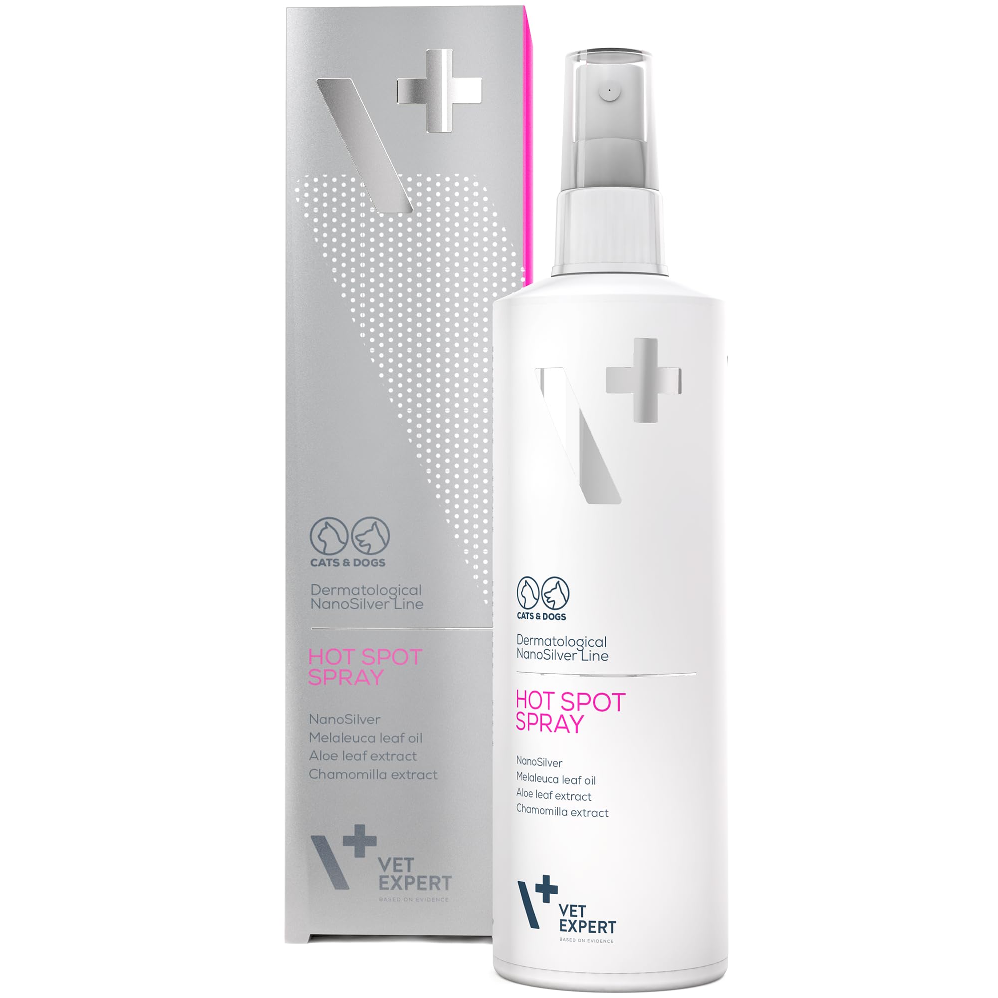 VET EXPERT HOT SPOT SPRAY - preparat na zmiany skórne na tle alergicznym, dla psów i kotów 100 ml