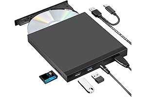 External CD Drive for Desktop: ROOFULL USB 3.0 & USB-C CD/DVD Burner