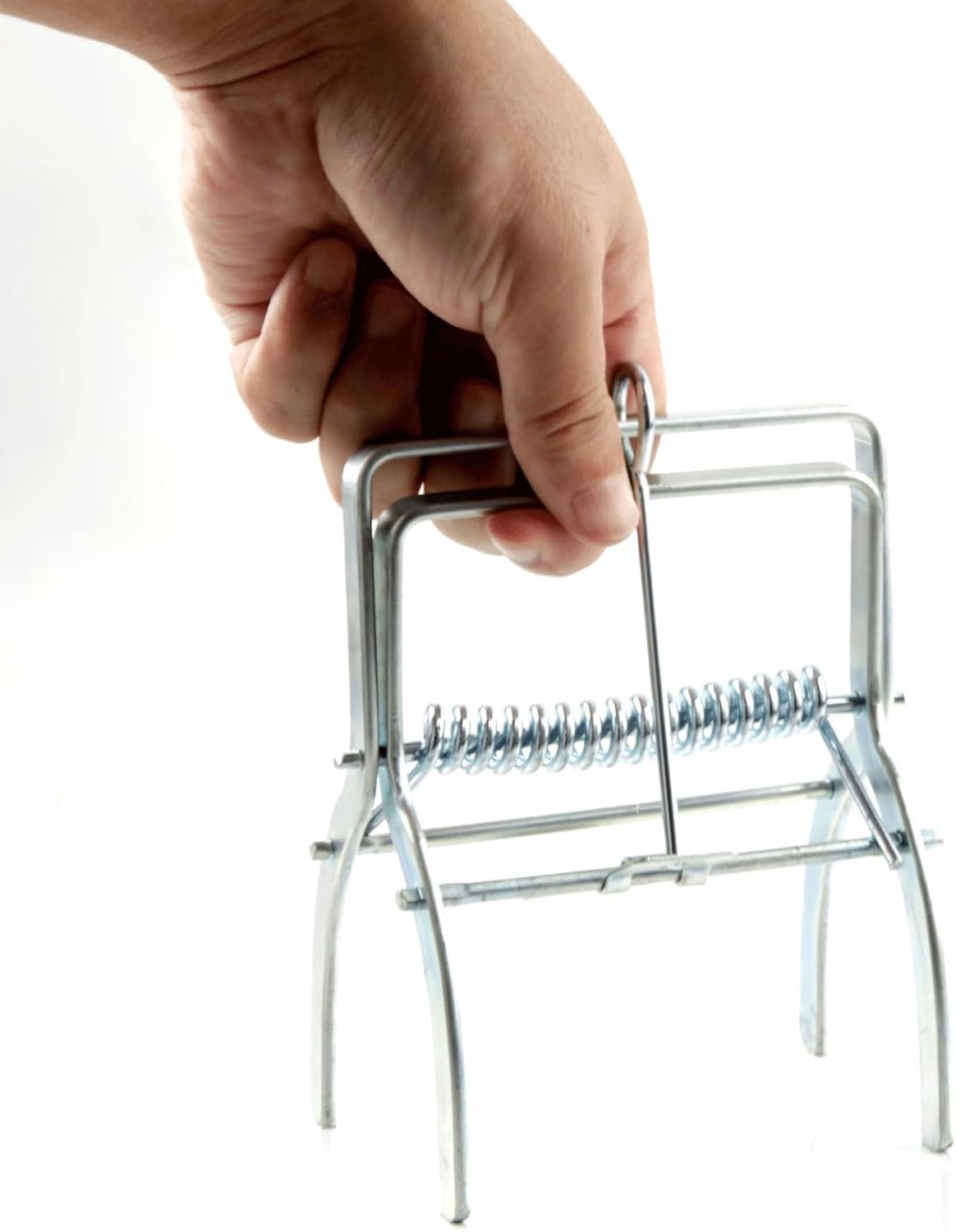Lot de 5 pièges à taupes réutilisables en acier galvanisé résistant à la rouille, puissant dissuasif contre les taupes — vue 5