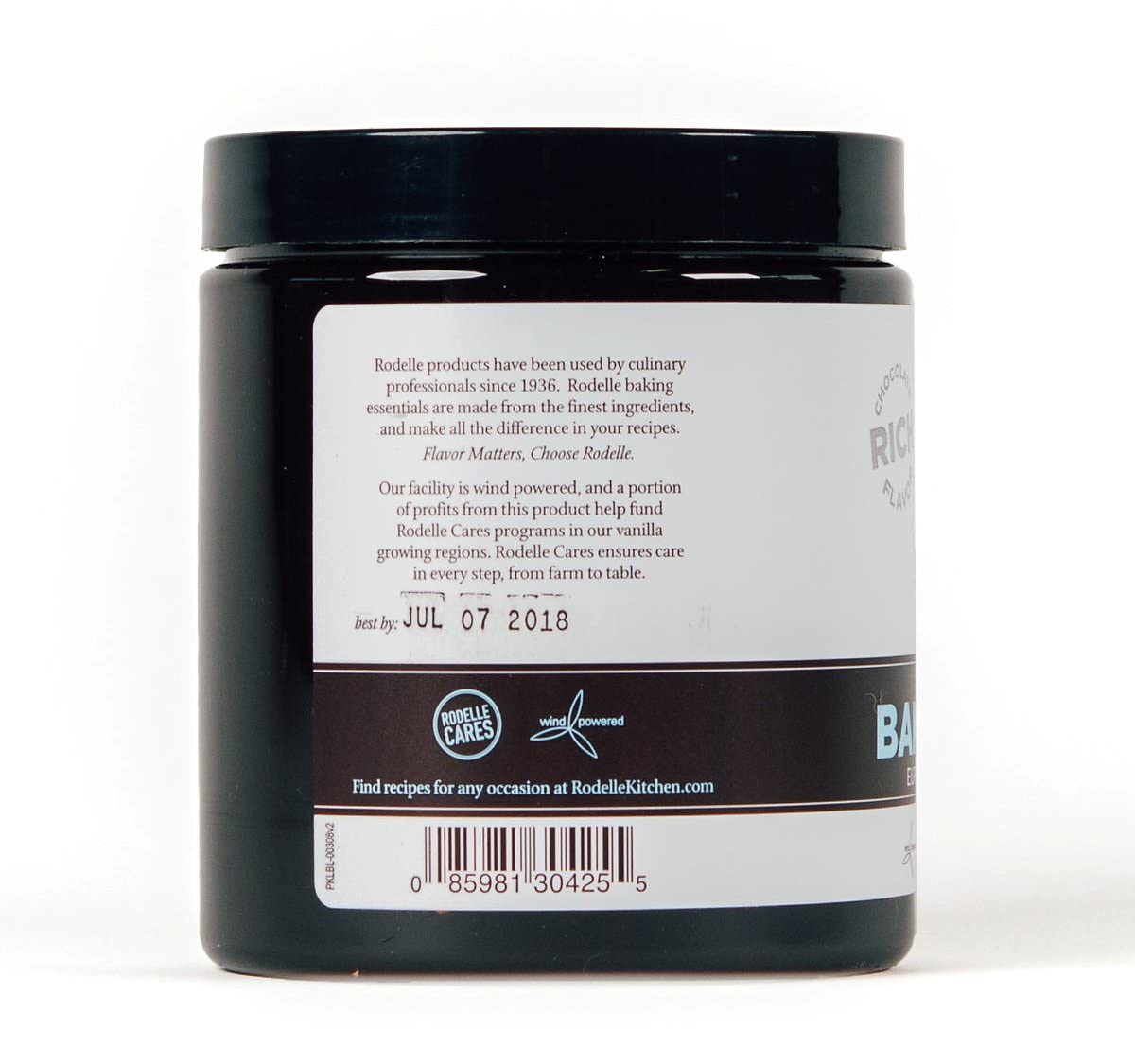 Rodelle Baking Cocoa, Gourmet, 8 Oz (226 g) (Pack of 2)