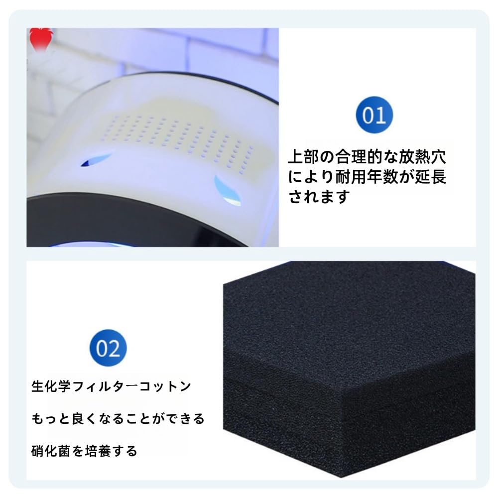 Amazon | Kirnuo クラゲ専用水槽 卓上アクリルクラゲ水槽 LEDモード