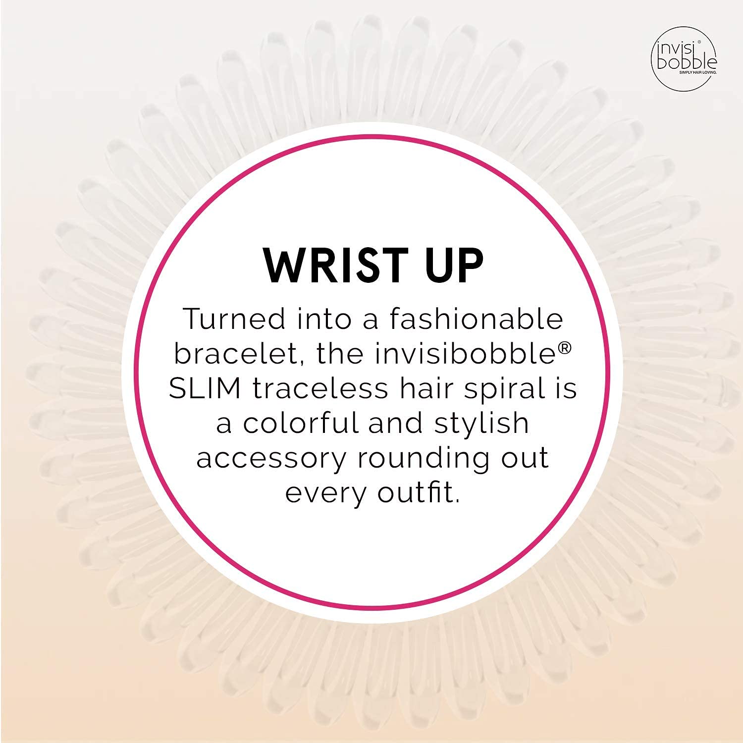 invisibobble Slim Crystal Clear, 3 sztuki