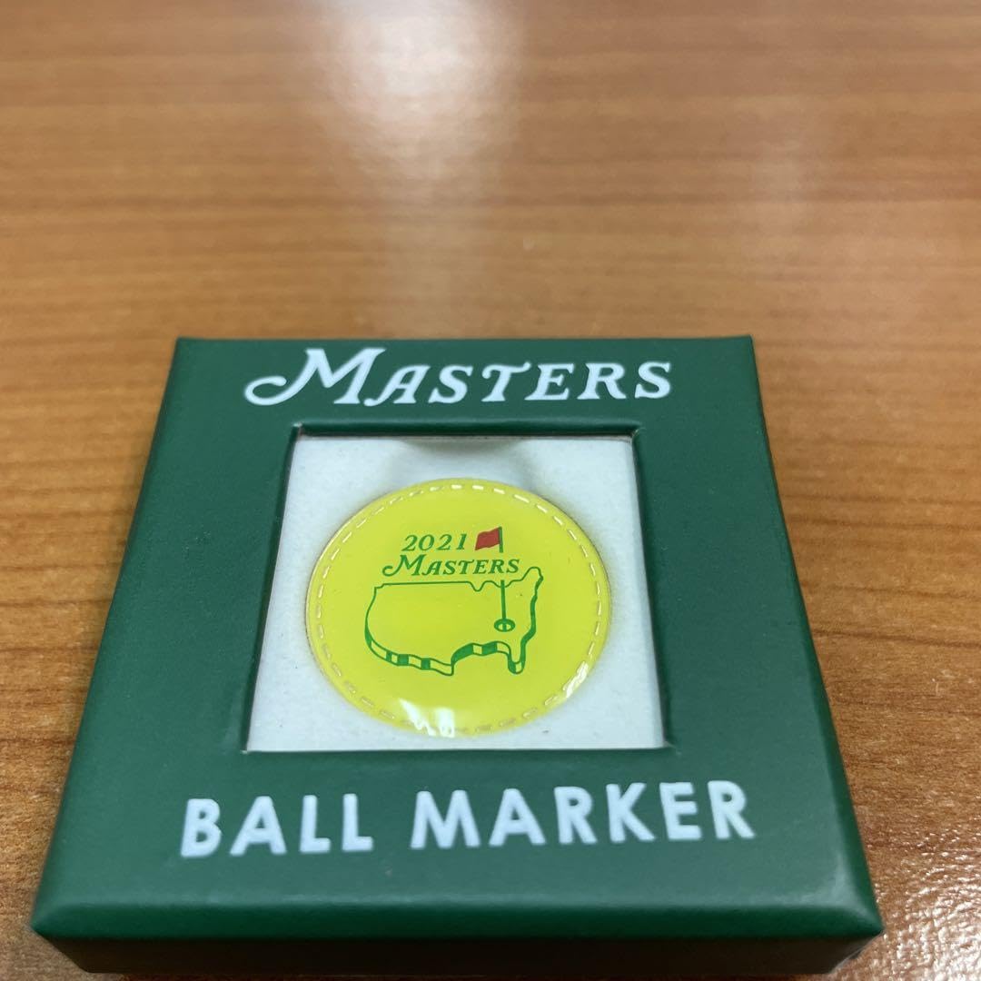 【値下げ】2021年　マスターズ　ボールマーカー　松山英樹　優勝 Amazon.co.jp: マスターズ ゴルフマーカー 2021年 松山英樹優勝