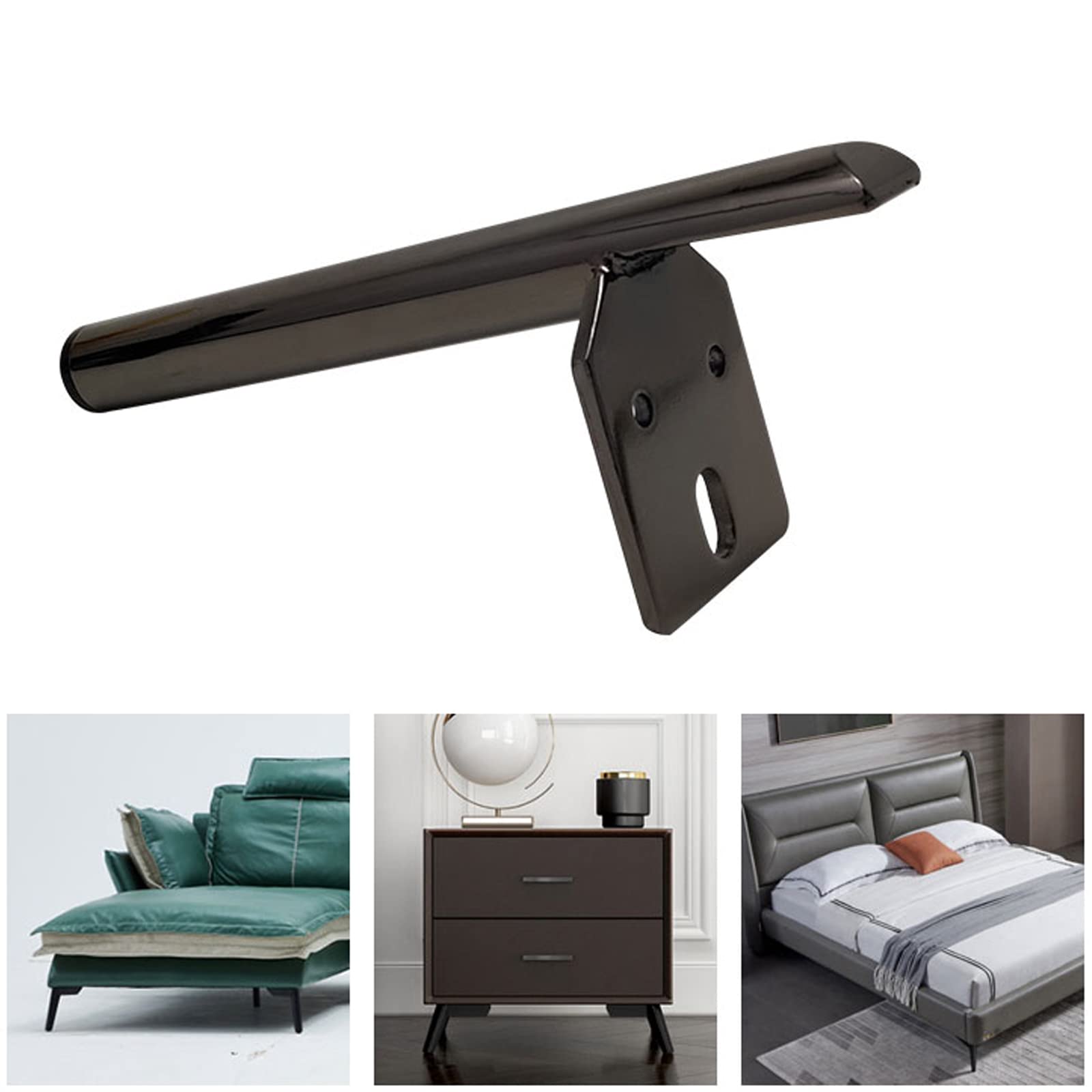 Gambe per Mobili Nordic Wind,Piedino di Appoggio Antiscivolo,Gambe da Tavolo in Metallo,Gambe per Divani,Capacità di Carico Fino a 800KG,per Casa,Ufficio,con Vite di Montaggio (15cm/5.9in,Gold)