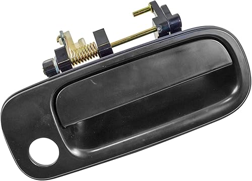 Miniatura 503 de TRQ Manija de la puerta exterior trasera izquierda del lado del conductor negra compatible con Honda Civic 2001-2005